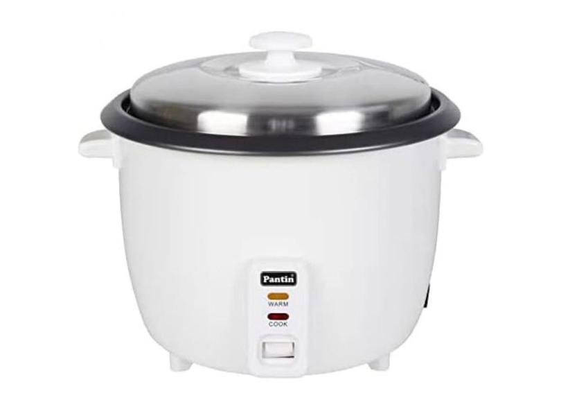 Panela de Arroz Elétrica 2.8L Multifuncional com Desligamento Automático, 1000W, 110v, PANTIN PT RC 25, Branco