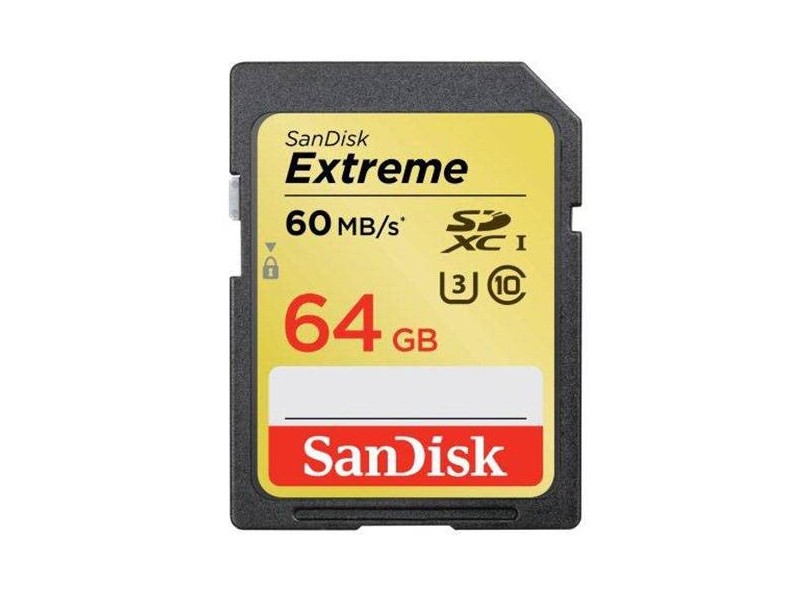 Cartão de Memória SDXC SanDisk Extreme 64 GB SDSDXN-064G-G46