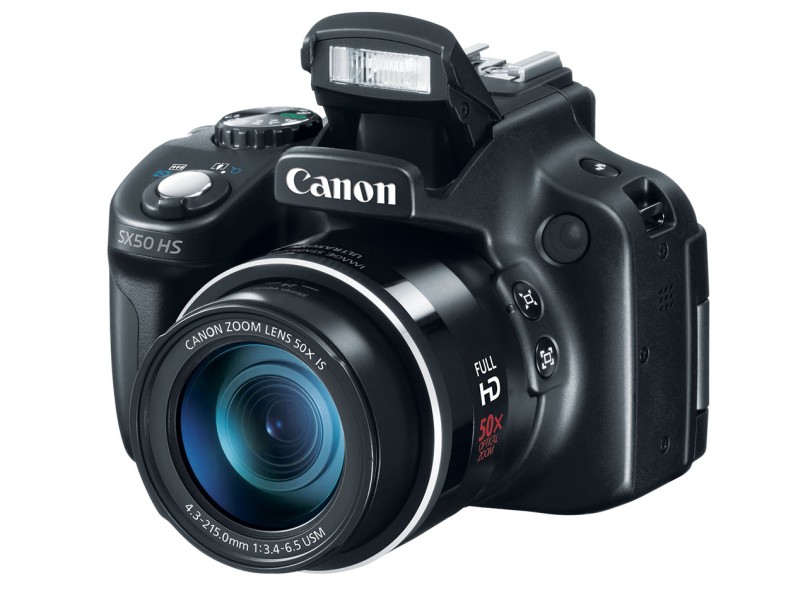 Câmera Digital Semiprofissional Canon PowerShot 12,1 mpx Full HD SX50 HS