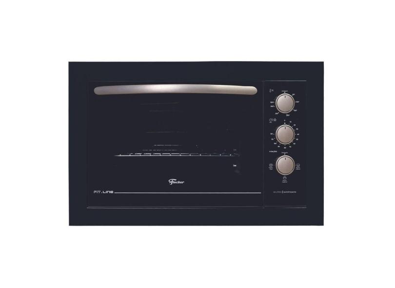 Forno Elétrico de Embutir Fischer 48 Litros Preto Fit Line 34493