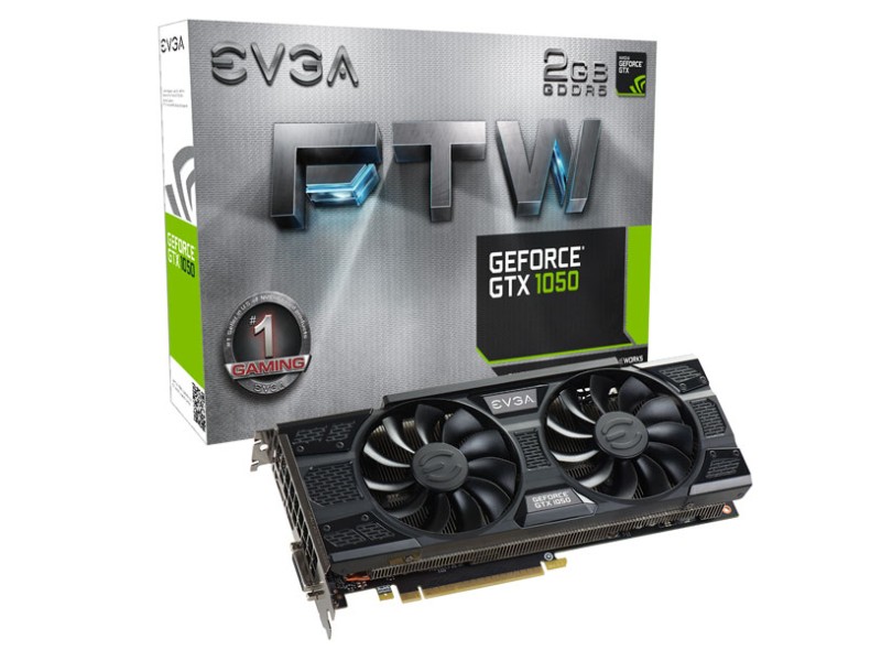 Placa de Video NVIDIA GeForce GTX 1050 2 GB GDDR5 128 Bits EVGA 02G-P4-6157-KR