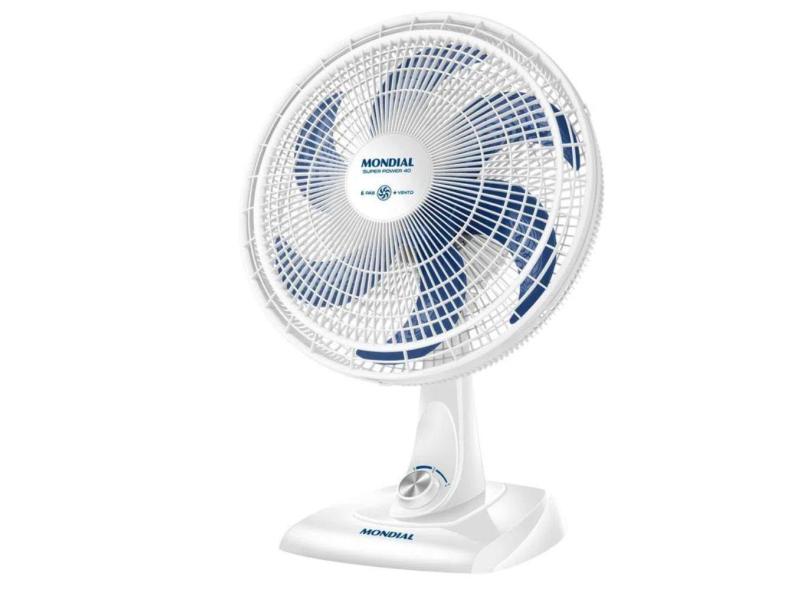 Ventilador De Mesa Turbo Oscilante 40Cm Silencioso Mondial
