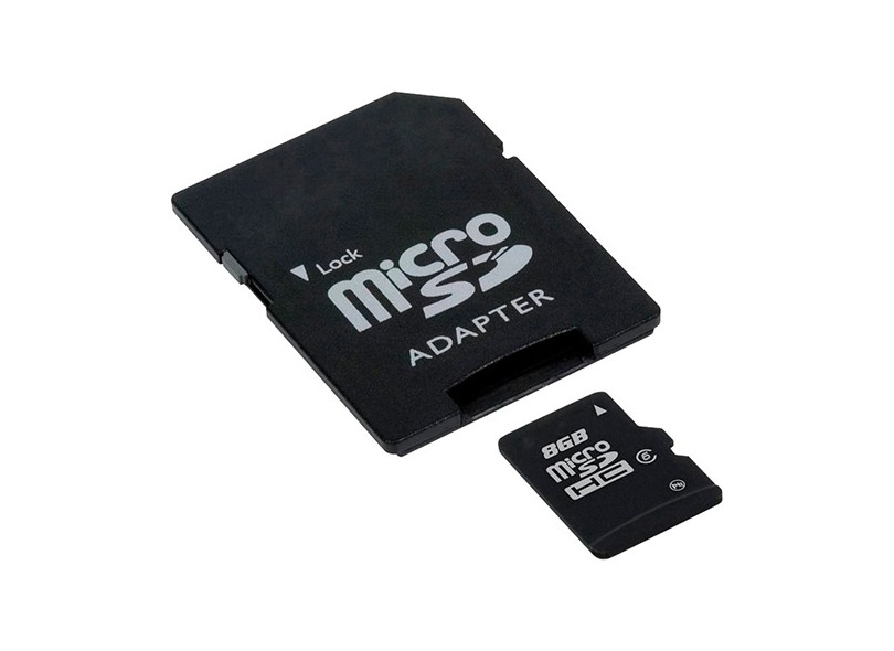 Cartão de Memória Micro SDHC com Adaptador Super Talent 8 GB MSD 8GB