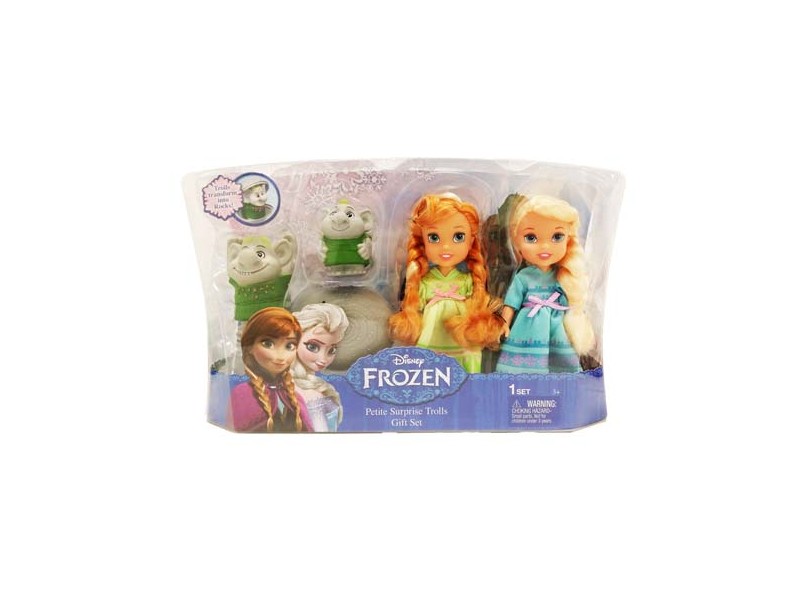 Boneca Frozen Anna e Elsa com Trolls 1140 Sunny