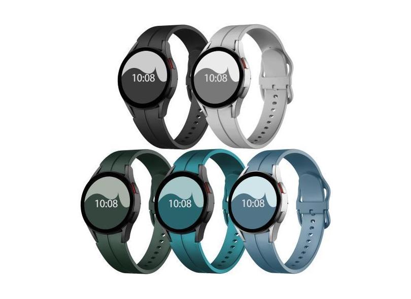 Watch Band Oanux, pacote com 5 unidades de silicone macio para Samsung