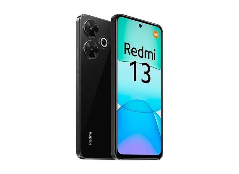 Smartphone Xiaomi Redmi 13 128GB 6GB RAM Dual SIM Tela 6.79" (Midnight