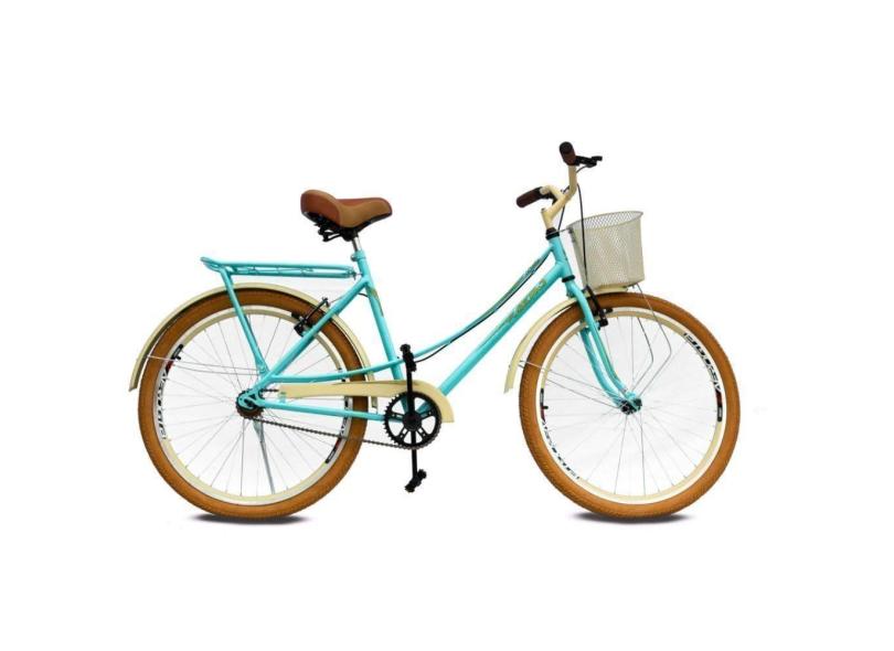 Bicicleta Aero Aro 26 Bella Retro 359 Azul Tifanny