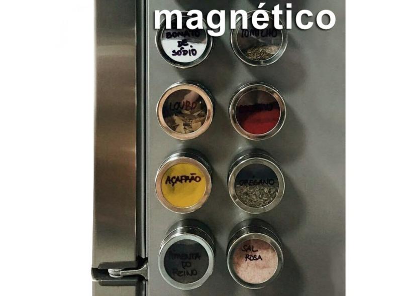 Kit Porta Tempero Magnetico para Geladeira Fackelmann 3 Unidades