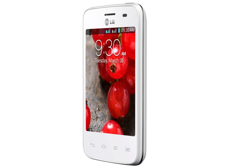 Smartphone LG Optimus L3 II Dual E435 Câmera 3,2 Megapixels Desbloqueado 2 Chips 4 GB Android 4.1 3G Wi-Fi