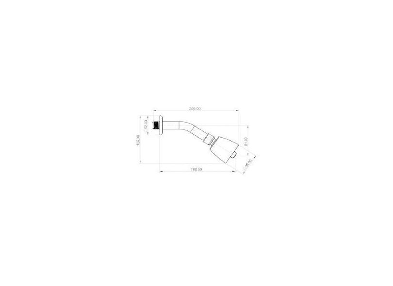 Ducha De Parede Fitt 7000 F16 Fortti Cromado Lorenzetti