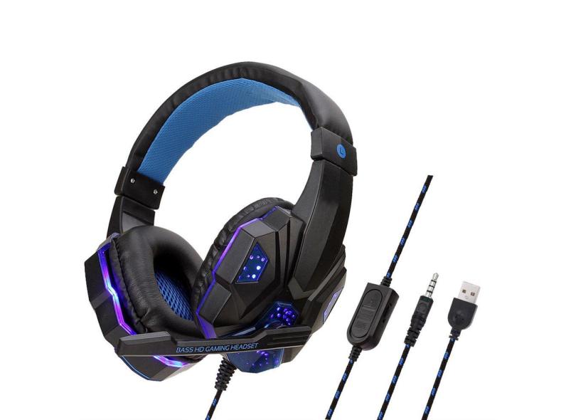 Profissional Led Light pc Gaming Headset para PS4 ajustável