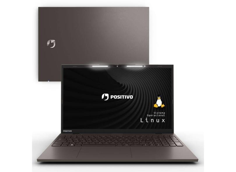 Notebook Positivo Vision I15 Intel® Core® I3 Linux 16gb 256gb Ssd Lumina Bar 15.6&quot; Fullhd - Cinza