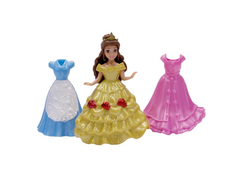 Boneca Princesas Disney Bela Bolsinha MagiClip Mattel