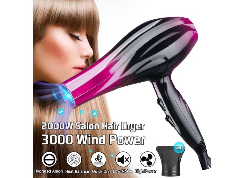 2800W Secador de cabelo elétrico profissional de velocidade