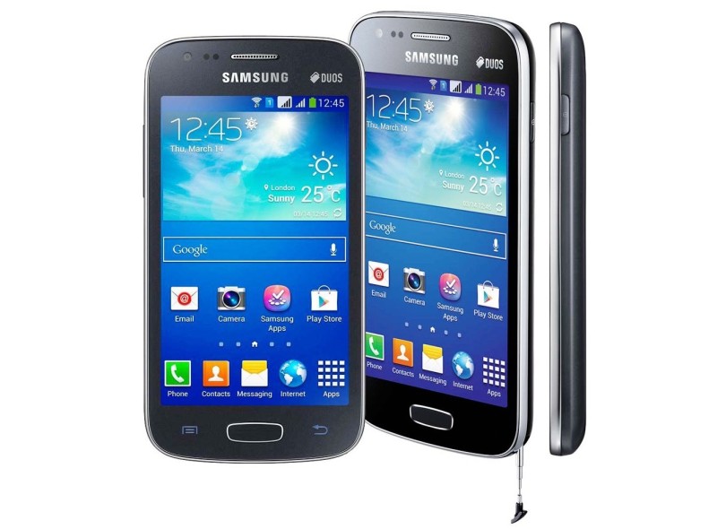 Smartphone Samsung Galaxy S2 Duos TV GT-S7273T Câmera 5,0 MP 2 Chips 4GB Android 4.2 (Jelly Bean Plus) Wi-Fi 3G