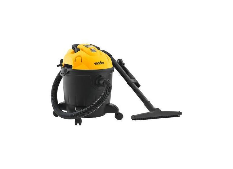 Aspirador De Pó Vonder 1200w 1,61 Hp 18 Litros Apv 1218 220v Cor Amarelo profissional Aspira Liquido E Solido elétrico lava-car