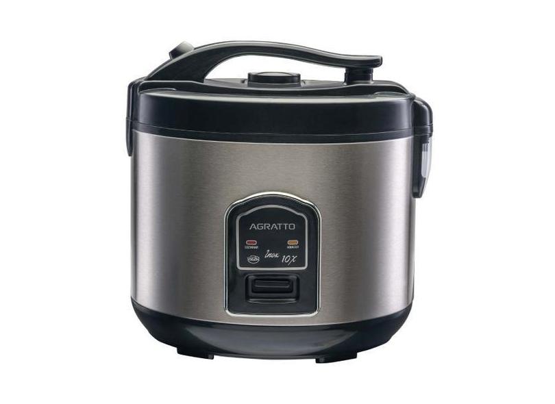 Panela Elétrica De Arroz Pai10x Agratto Em Aço Inox 700W 127V