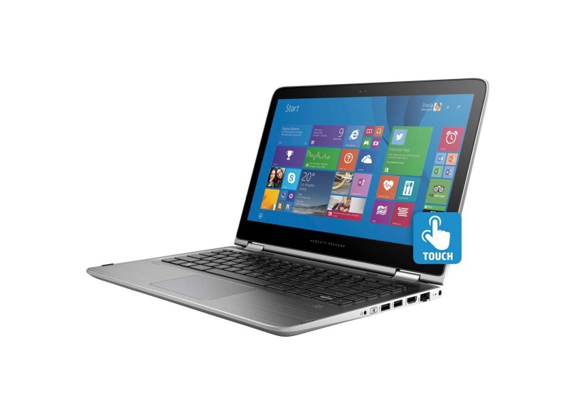 Notebook Conversível HP Pavilion x360 Intel Core i3 6100U 4 GB de RAM HD 500 GB LED 13.3 " Touchscreen Windows 10 Home 13-S101BR