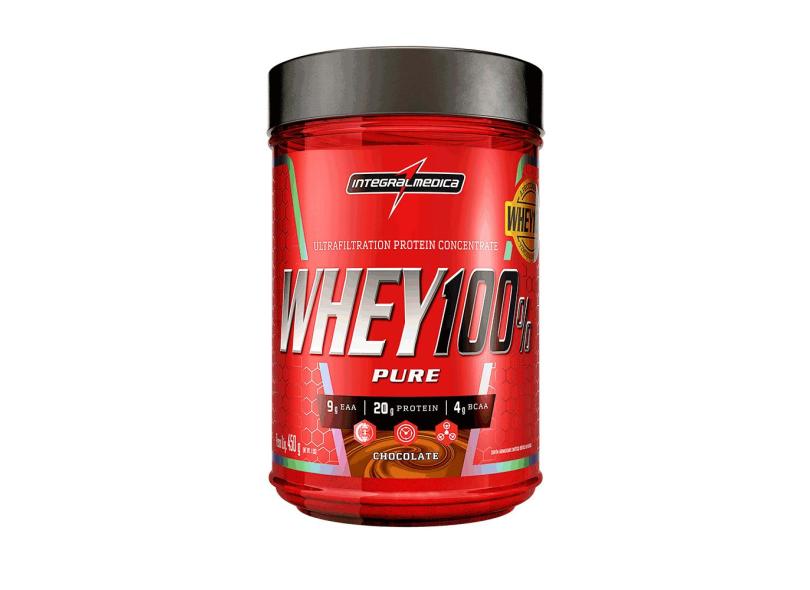Whey 100% Pure Integralmedica Chocolate 450g 