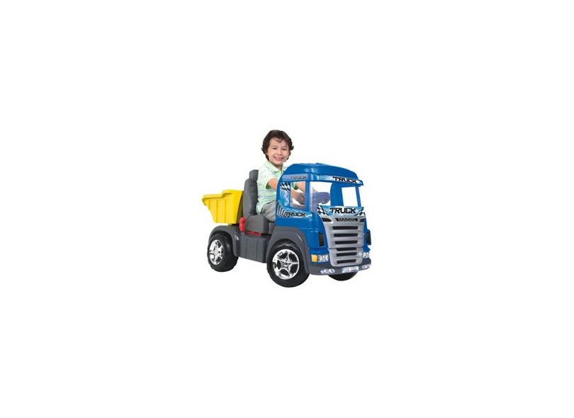 Caminhão de Brinquedo Magic Toys Truck 9300 Plástico com Pedal Vermelho