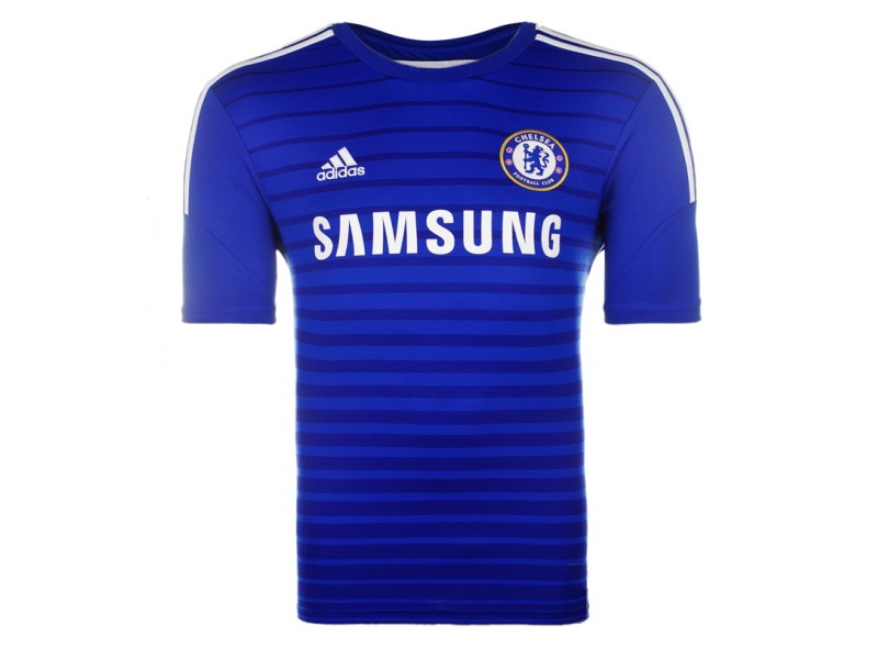Camisa Jogo Chelsea I 2014/15 Fabregas nº 4 Adidas