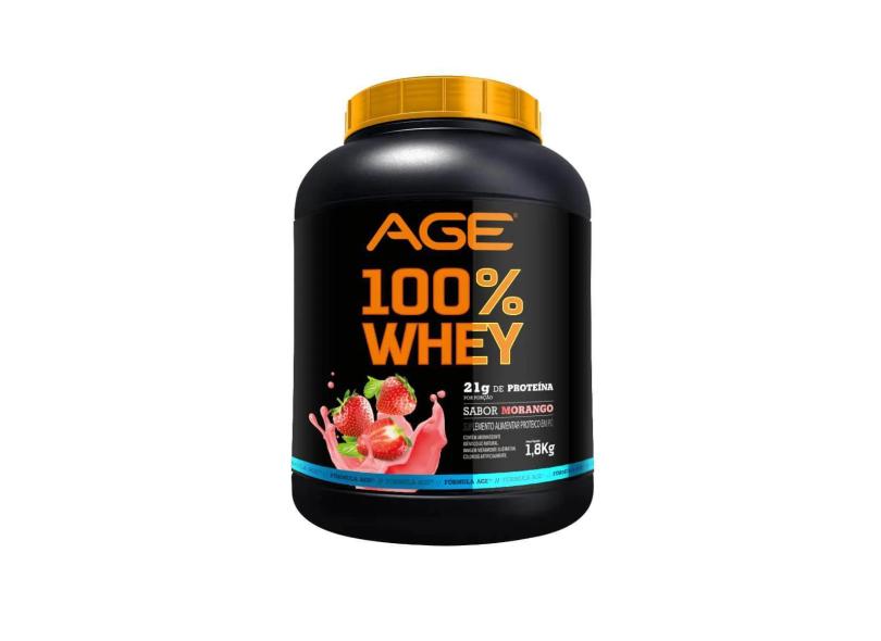 Whey 100% Pure (1,8Kg) - Morango - Age