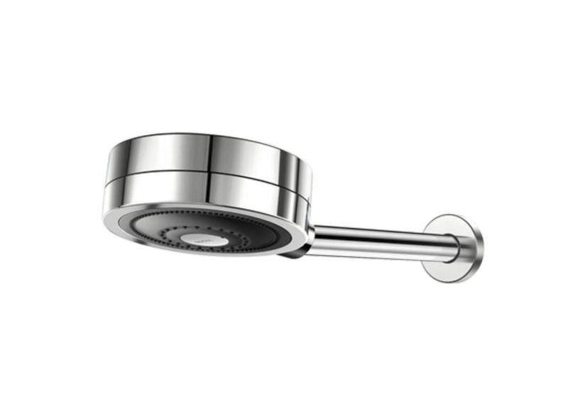 Chuveiro Tecnoshower Redondo Articulável Sistema Auto Limpante Parede Temperatura Água 70°C Econômico Docol