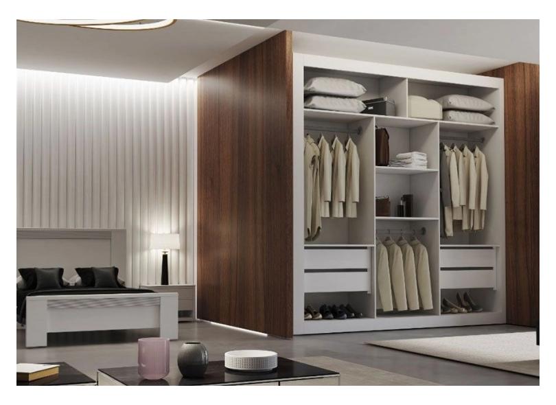 Guarda-Roupa Closet 4 Gavetas Berlim Convencional Rufato