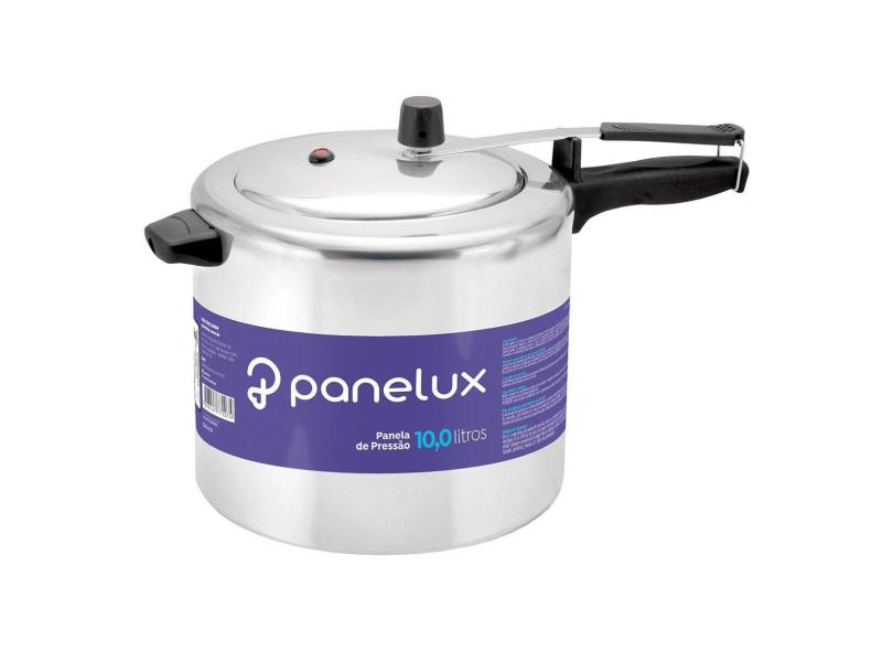 Panela De Pressão Panelux Polida 10 Litros Alumínio Polido Classic Inmetro Ref 1074