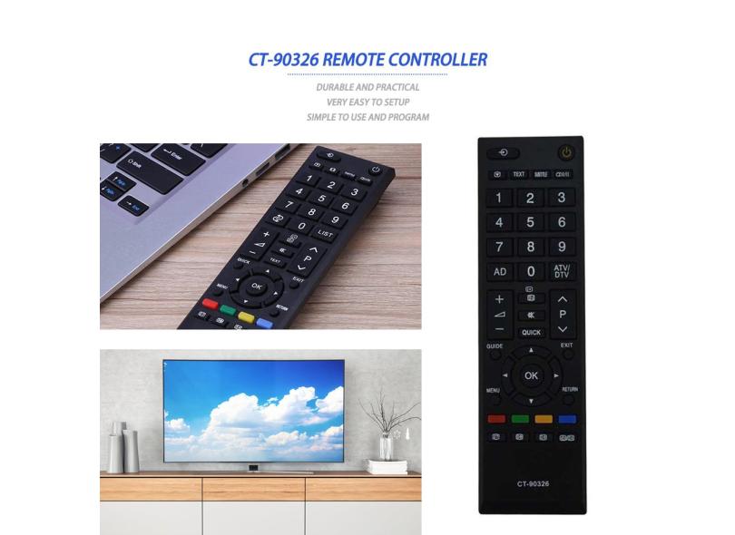 Universal LED Smart TV HD remoto Inglês controle remoto para Toshiba com o Melhor Preço é no Zoom