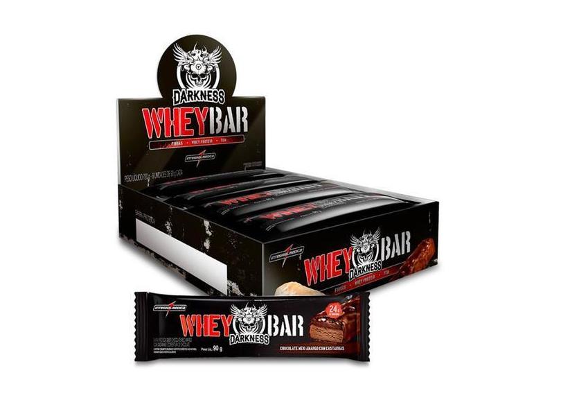 Whey Bar Darkness 8 Unidades 90G Cada Sabor Peanut Butter - Integralme