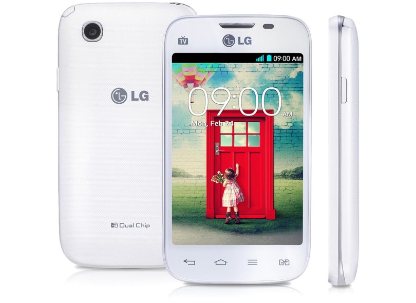 Smartphone LG L40 2 Chips Android 4.4 (Kit Kat) Wi-Fi