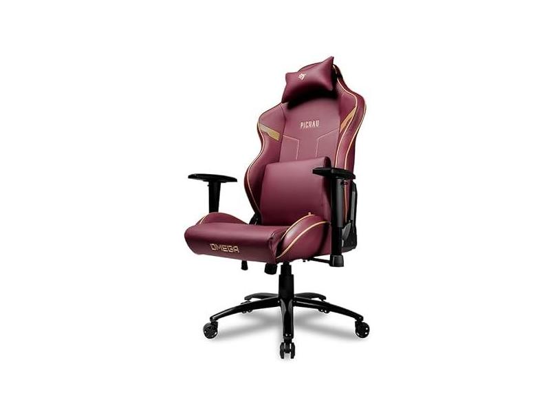 Cadeira Gamer Pichau Omega L, Vermelho e Dourado, PG-OMGL-GDR01