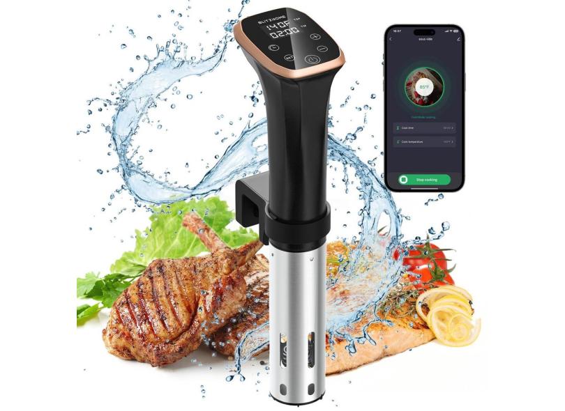 Fogão Sous Vide blitzhome WiFi/Touch Control IPX7 à prova d'água