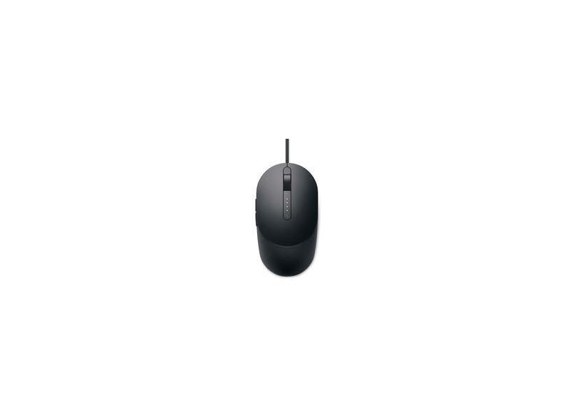 Mouse Laser Dell, 3200 DPI, 4 Botões, Preto - MS3220