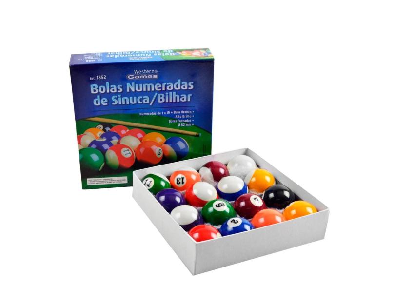 Bolas De Bilhar Snooker Sinuca 52mm 16