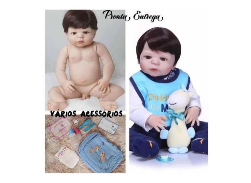 Lindo Bebê Reborn Menino, Todo De Silicone. Pronta Entrega. Com O ...