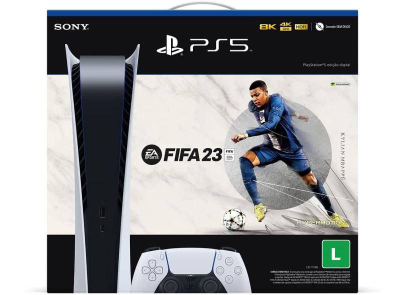 Console Playstation 5 Edição Digital 825 GB Sony Bundle FIFA 23 4K com o  Melhor Preço é no Zoom