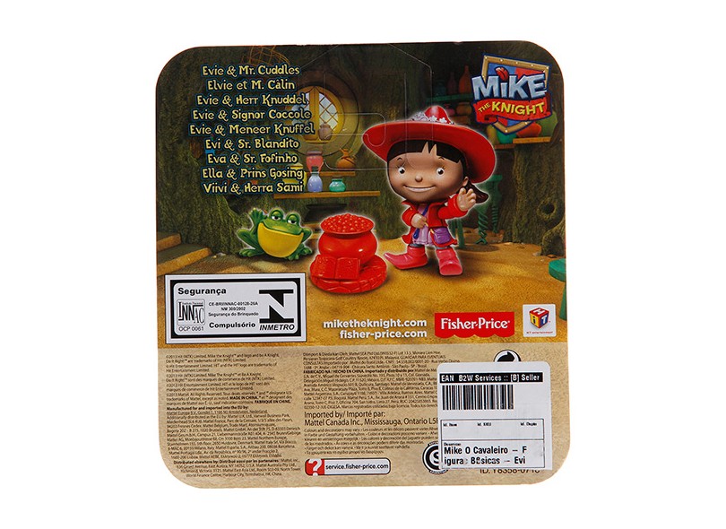 Boneco Mike O Cavaleiro Elvie e Mr. Cuddles Y8130/Y8358 - Mattel