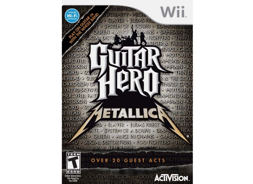 Jogo Guitar Hero: Metallica Activision Wii