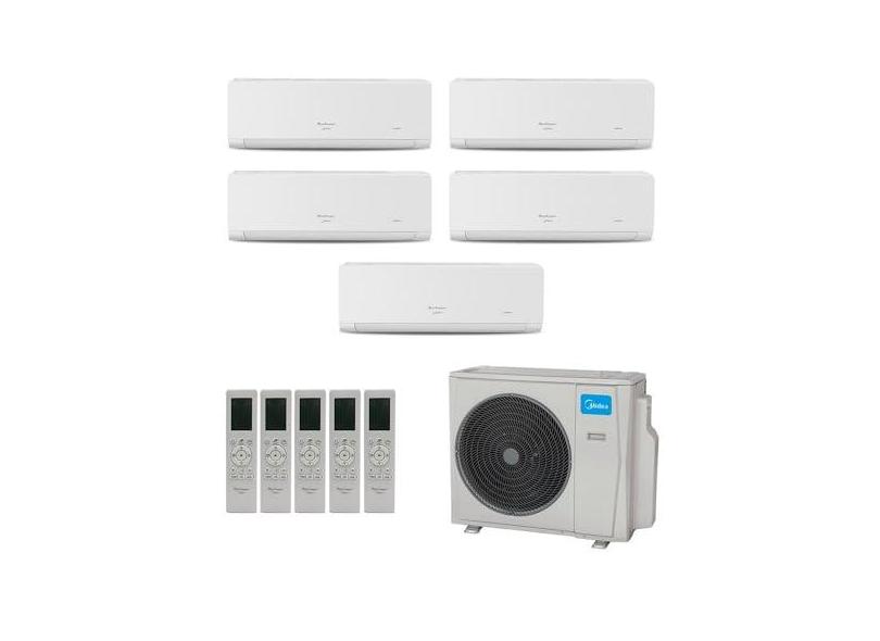 Ar-Condicionado Multi Split Inverter Springer Midea 42.000 (5x Evap HW 9.000) Quente/Frio 220V