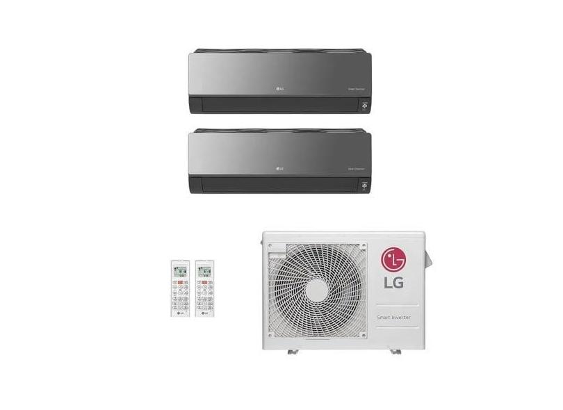 Ar-Condicionado Multi Split Inverter LG 24.000 (1x Evap HW Artcool 12.000 + 1x Evap HW Artcool 18.000) Quente/Frio 220V