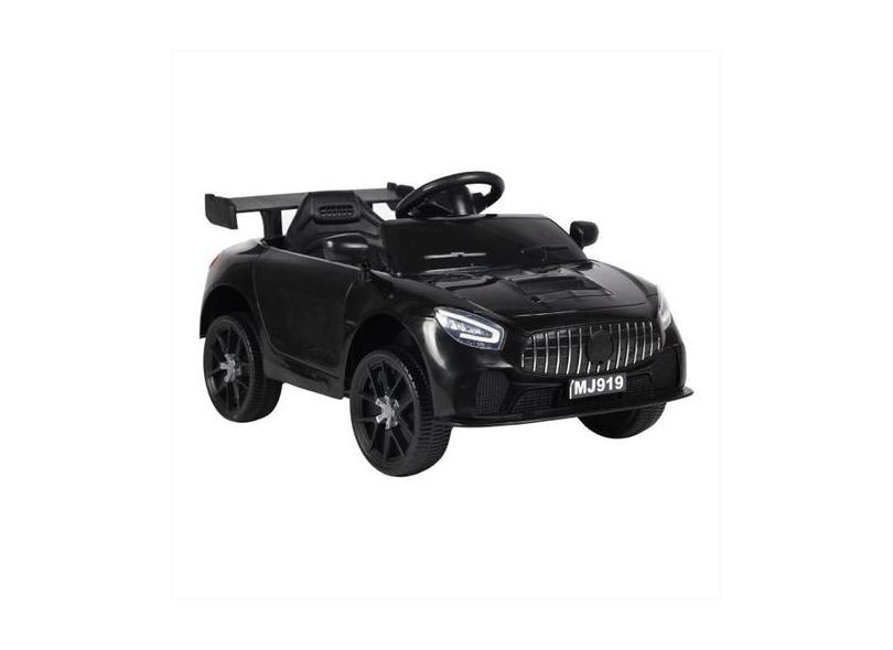 Carrinho Elétrico Infantil 12V Esportivo Preto Usb Auxiliar - Bangtoys