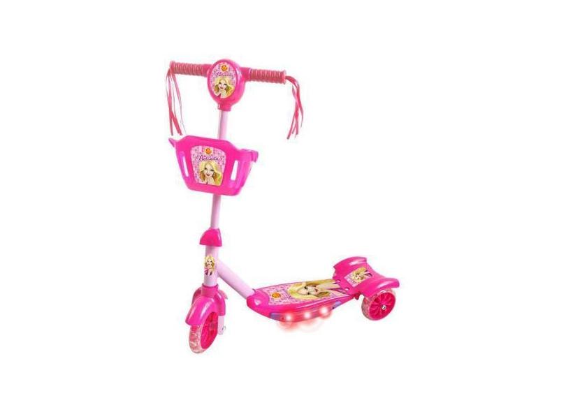 Patinete Com Cesta Rosa Dm Radical