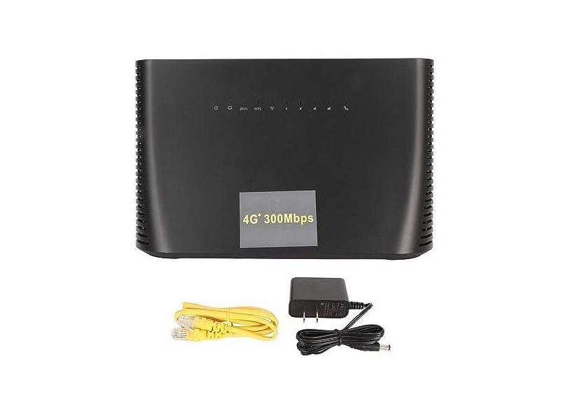 Roteador WiFi 4G, Dispositivo de Ponto de Acesso Móvel LTE Gigabit de 300 Mbps Com Slot para Cartão SIM, Roteador de Internet CAT4 Com Fio Com Porta WAN LAN, Ponto de Acesso