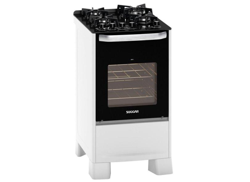 Fogão Mesa de Vidro 4 Queimadores 127v Best Grill Suggar Branco