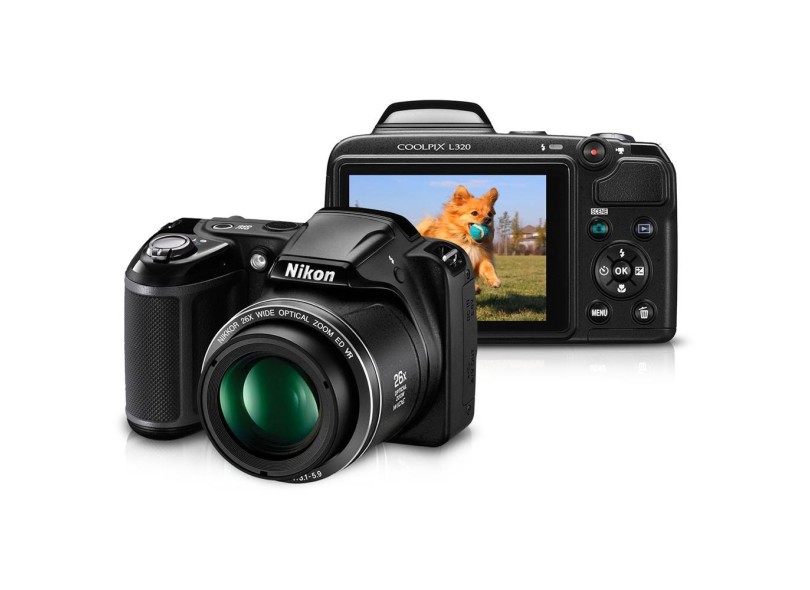 Câmera Digital Semiprofissional Nikon Coolpix 16,1 MP HD L320