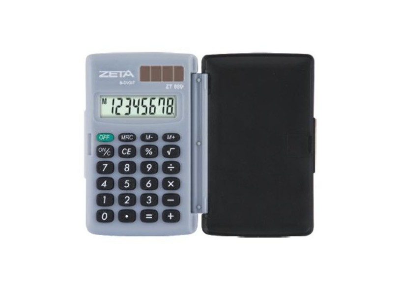 Calculadora De Bolso Zeta ZT880 com Capa