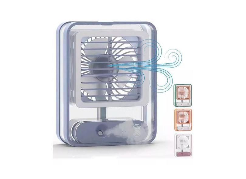 Ventilador Umidificador De Mesa Touch Led 3 Velocidades - Relet