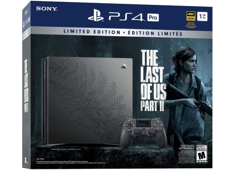 Console Playstation 4 Pro 1 TB Sony Limited Edition: The Last of Us Part ll 4K HDR
